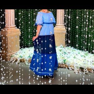 Taylor blue maxi dress